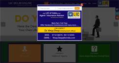 Desktop Screenshot of licdelhionline.com